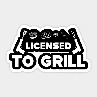 Grill - Licensed to grill Sticker